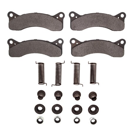 Dynamic Friction Co 3000 Semi-Metallic Brake Pads Hardware Kit, Low Dust, 100% Copper Free, 100% Asbestos-free, Front 1311-0020-02